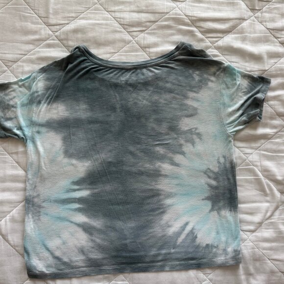 Grey and Blue American Eagle Soft Tee, Women's XXS - Picture 2 of 3